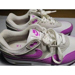 Womens Nike Air Max 1 Fuscia Dream White Gray DZ2628-001 Size 9